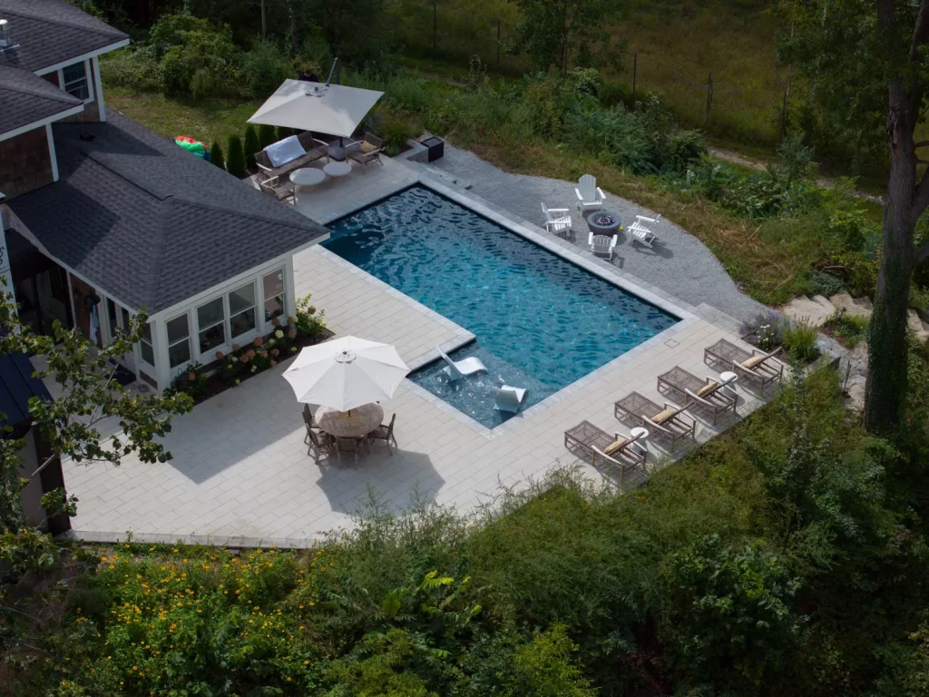 Family enjoying a clean, well-maintained pool